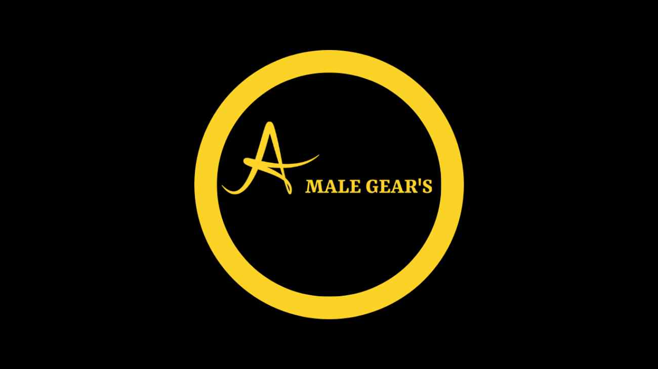 Logo for Alpha Male GEAR’s, an online men’s shoes & accessories Shopify store, featuring a stylized ‘A’ in a yellow circle.