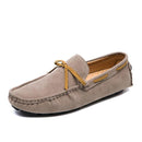 Men’s casual loafers in suede with stylish lace, blending comfort and elegance.