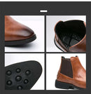 Men's Chelsea Boots - 3256804600357489-brown-38-Alpha Male GEAR'S