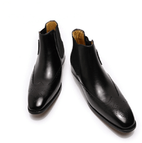 Men's dress Chelsea boots - 2251832877236843-Black-US 7-Alpha Male GEAR'S