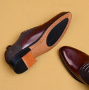 Men's dress shoes oxford - 3256804618105674-Wine Red-6-Alpha Male GEAR'S