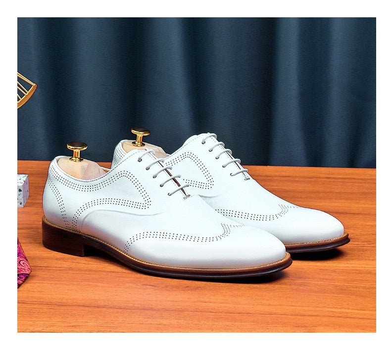 Men's formal white shoes - 3256803945549732-Creamy-white-37-Alpha Male GEAR'S