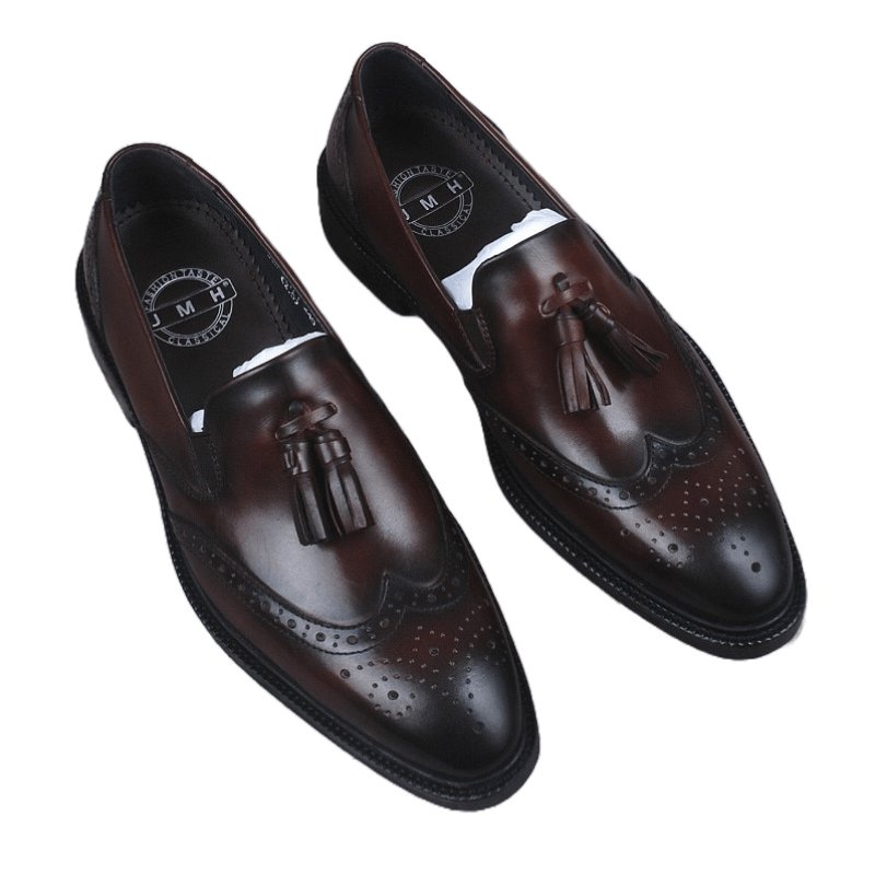 Men's loafers dress shoes - 3256804936432272-Black-6-Alpha Male GEAR'S