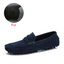 Men's loafers driving shoes - 33040324360-02 Fur Dark Blue-7-Alpha Male GEAR'S