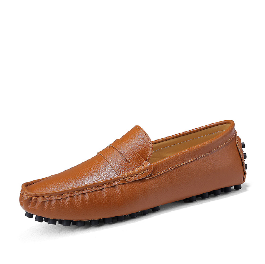 Men's loafers driving shoes - 33040324360-03 Brown-7-Alpha Male GEAR'S