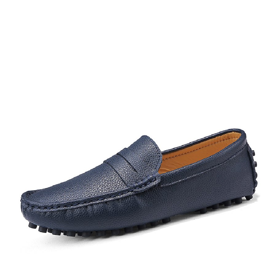Men's loafers driving shoes - 33040324360-03 Dark Blue-7-Alpha Male GEAR'S