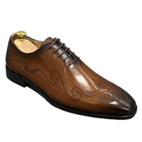 Men's oxford dress shoes - 1005003193987627-Brown-US 6-Alpha Male GEAR'S