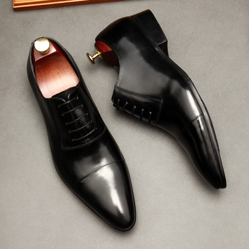 Oxford dress shoes - 3256804648078379-Black-6-Alpha Male GEAR'S